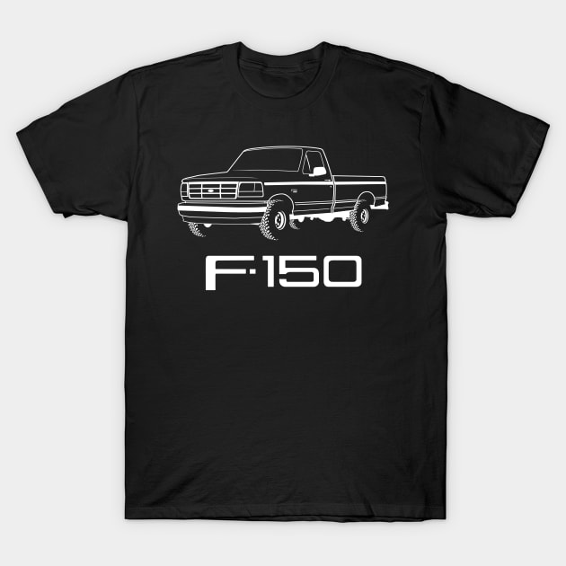 1992-1996 F150 White Print T-Shirt by The OBS Apparel